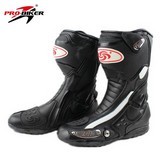 Motorcycle Boots Microfiber Leather Motocross Off-Road Mid-Calf Shoes